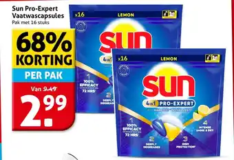 Hoogvliet Sun Pro-Expert Vaatwascapsules aanbieding