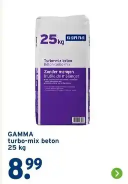 GAMMA GAMMA turbo-mix beton 25 kg aanbieding