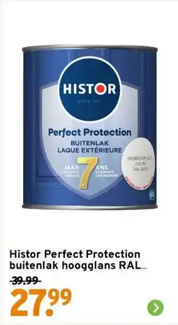 GAMMA Histor Perfect Protection buitenlak hoogglans RAL 9010 gebroken wit 750 ml aanbieding