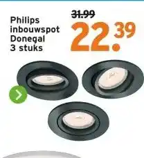 GAMMA Philips inbouwspot Donegal 3 stuks aanbieding