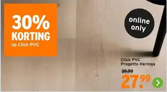 GAMMA 30% KORTING op Click PVC aanbieding