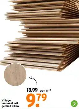 GAMMA Village laminaat wit geolied eiken aanbieding
