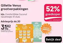 Etos Gillette Venus grootverpakkingen aanbieding