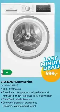 EP Beerepoot SIEMENS Wasmachine (WM14N299NL) aanbieding