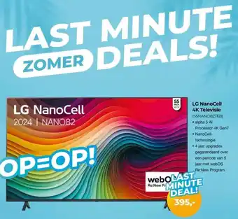 EP Beerepoot LG NanoCell 4K Televisie (55NANO82T6B) aanbieding