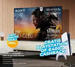 EP Beerepoot SONY 4K QD-OLED Televisie (K65XR8M25BP) aanbieding