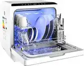 Bol.com MONZANA Vaatwasser - Mini 46x45x44cm App Bediening 45l - Wit aanbieding