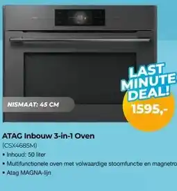 EP Beerepoot ATAG Inbouw 3-in-1 Oven (CSX4685M) aanbieding