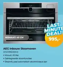 EP Beerepoot AEG Inbouw Stoomoven (KSE998290M) aanbieding