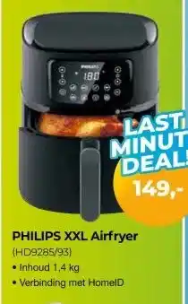 EP Beerepoot PHILIPS XXL Airfryer (HD9285/93) aanbieding