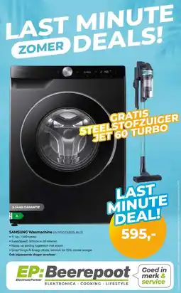 EP Beerepoot SAMSUNG Wasmachine (WW11DG6B25LBU3) aanbieding