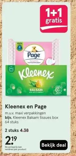 Etos Kleenex en Page aanbieding