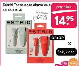 Etos Estrid Travelcase shave duo aanbieding