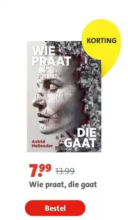Bruna Wie praat, die gaat aanbieding