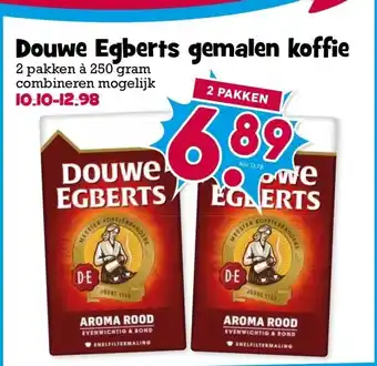 Boon`s Markt Douwe Egberts gemalen koffie aanbieding
