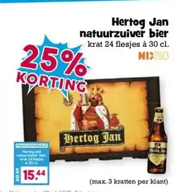 Boon`s Markt Hertog Jan natuurzuiver bier aanbieding