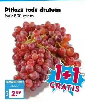Boon`s Markt Pitloze rode druiven aanbieding