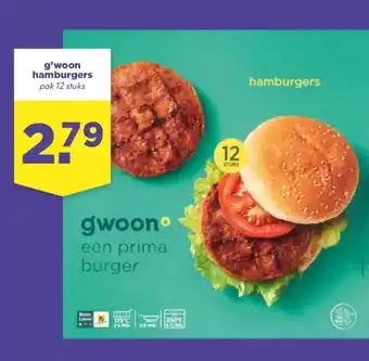 Boon`s Markt g'woon hamburgers aanbieding