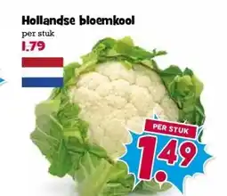 Boon`s Markt Hollandse bloemkool aanbieding