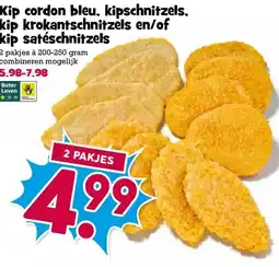 Boon`s Markt Kip cordon bleu, kipschnitzels, kip krokantschnitzels en/of kip satéschnitzels aanbieding