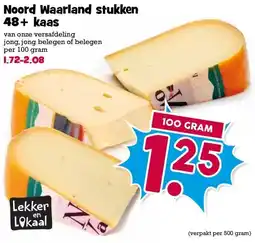 Boon`s Markt Noord Waarland stukken 48+ kaas aanbieding