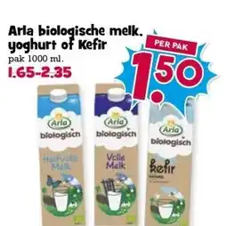 Boon`s Markt Arla biologische melk. yoghurt of Kefir aanbieding