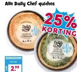 Boon`s Markt Alle Daily Chef quiches aanbieding