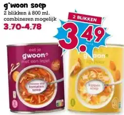 Boon`s Markt g'woon soep aanbieding