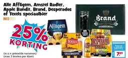 Boon`s Markt Alle Affligem, Amstel Radler, Apple Bandit. Brand, Desperados of Texels speciaalbier aanbieding