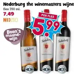 Boon`s Markt Nederburg the winemasters wijnen aanbieding