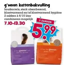 Boon`s Markt g'woon kattenbakvulling aanbieding