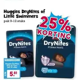 Boon`s Markt Huggies DryNites of Little Swimmers aanbieding