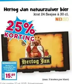 Boon`s Markt Hertog Jan natuurzuiver bier aanbieding