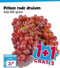 Boon`s Markt Pitloze rode druiven aanbieding