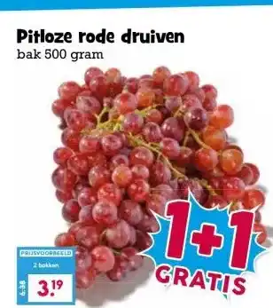 Boon`s Markt Pitloze rode druiven aanbieding