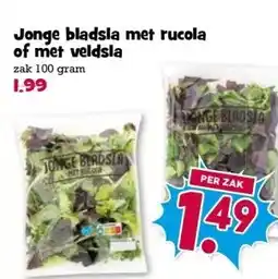 Boon`s Markt Jonge bladsla met rucola of met veldsla aanbieding