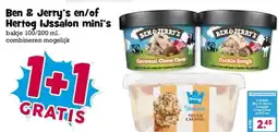Boon`s Markt Ben & Jerry's en/of Hertog IJssalon mini's aanbieding