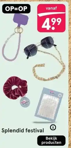 Etos Splendid festival aanbieding