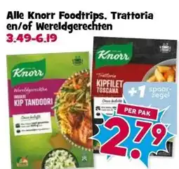 Boon`s Markt Alle Knorr Foodtrips. Trattoria en/of Wereldgerechten aanbieding