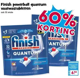 Boon`s Markt Finish powerball quantum vaatwastabletten aanbieding