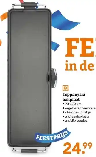 Blokker Teppanyaki bakplaat aanbieding