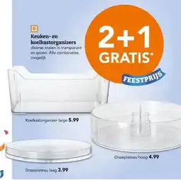 Blokker Keuken- en koelkastorganizers diverse maten in transparant en groen. Alle combinaties mogelijk aanbieding