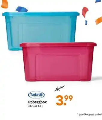 Blokker Opbergbox aanbieding