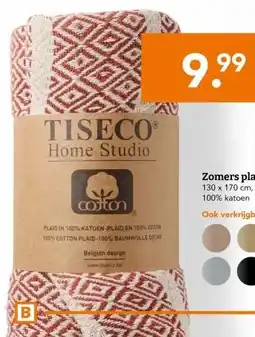Blokker Zomers plaid aanbieding