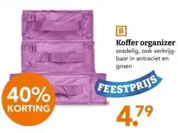 Blokker Koffer organizer zesdelig, ook verkrijg- baar in antraciet en aanbieding