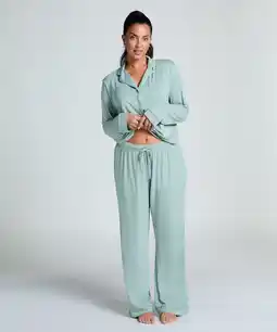 Hunkemoller Hunkemöller Broek Jersey Essential Groen aanbieding