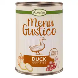 Zooplus 6 x 400 g Lukullus Menu Gustico - Eend met Wortel, Cranberry's en Rozemarijn Hondenvoer aanbieding