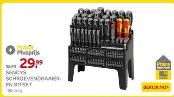 Praxis SENCYS SCHROEVENDRAAIER- EN BITSET aanbieding