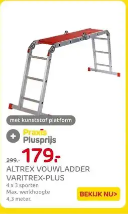 Praxis ALTREX VOUWLADDER VARITREX-PLUS aanbieding
