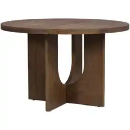Leen Bakker Eettafel Moos - mangohout - Ø120 cm aanbieding